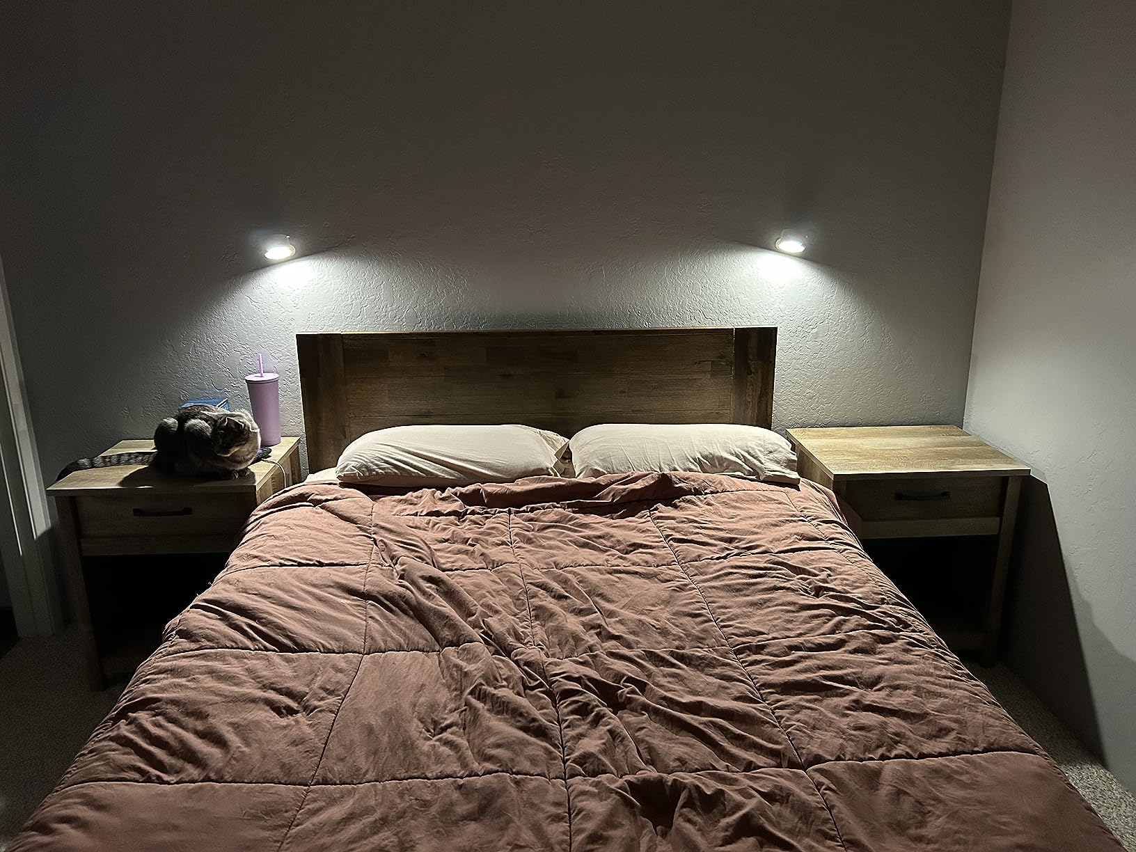 360° doppelseitige magnetische LED-Wandlampe, wiederaufladbar mit Fernbedienung photo review